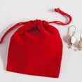 thumbnail image 1 of Novel Box Luxury Jewelry Velvet Pouches With Drawstring Red 2"x2.5" - 25Pack, 1 of 2