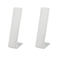 Novel Box 2Pack White Necklace/Chain Foldable Display Stands 4.2x2.9x12.2in with Adjustable Angles