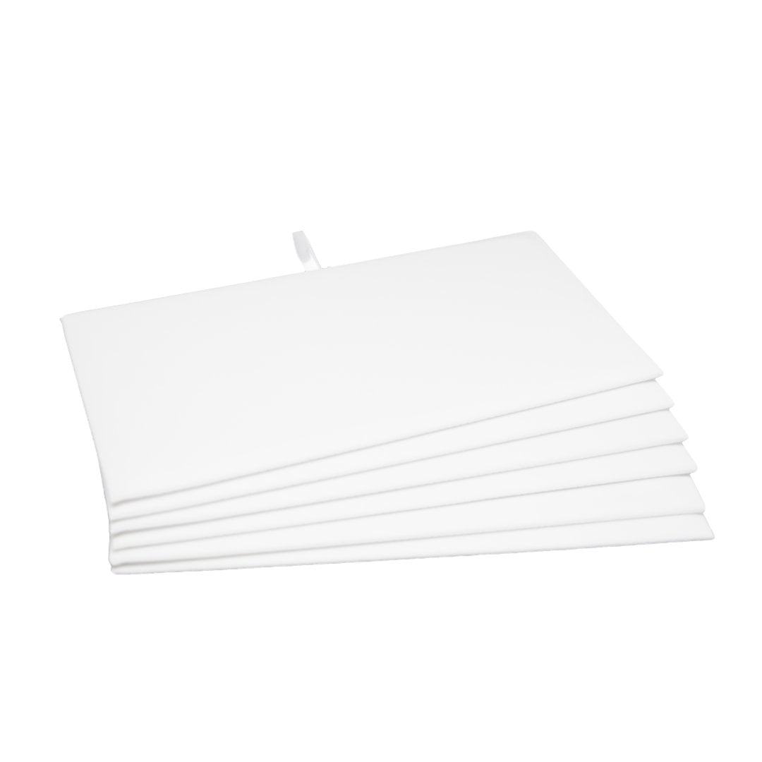 Novel Box Plush Flat White Velvet Jewelry Display Pad 14" x 71/2