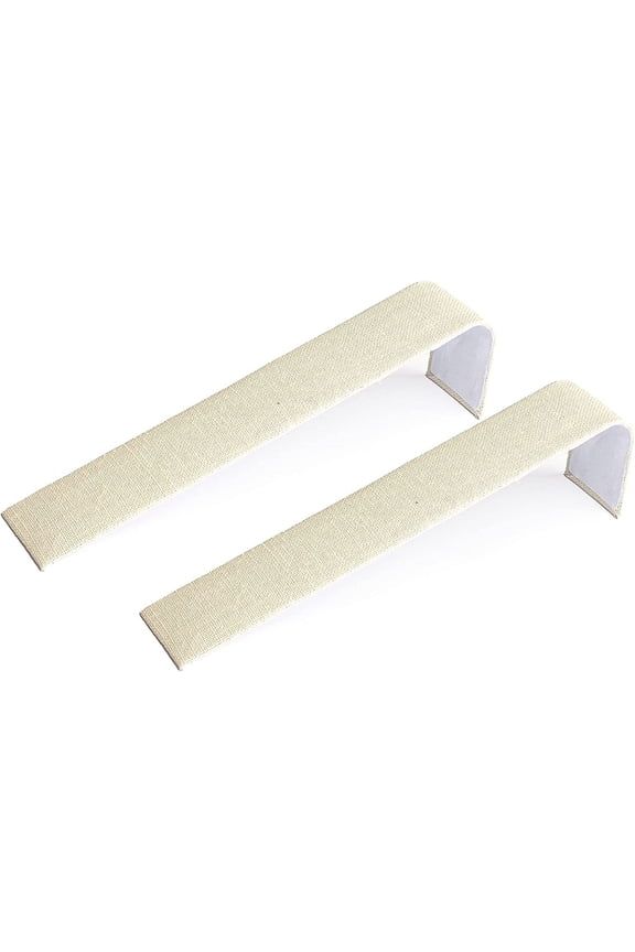 2 Pack Bracelet/Watch Ramp Beige Linen 2x8.25x2 Inches - Slim and Sleek Ramps