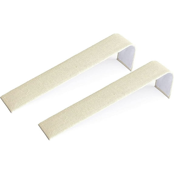 Novel Box 2 Pack Bracelet/Watch Ramp Beige Linen 2x8.25x2 Inches - Slim and Sleek Ramps