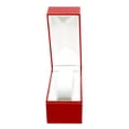 thumbnail image 1 of Novel Box Red Jewelry Box for Bangle/Watch with Gold Trim - Faux Leatherette Storage Case, 1 of 7