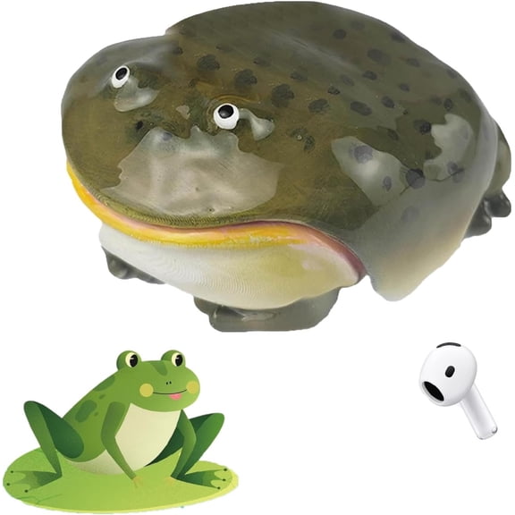 Novel Frog Case for Airpod, Ugly Toad Earbuds Cases,Wireless Earphone Protector Cover for Air Pods 1/2/3/4 for Air Pods Pro 1/2/3 (for airpods 3,Green)