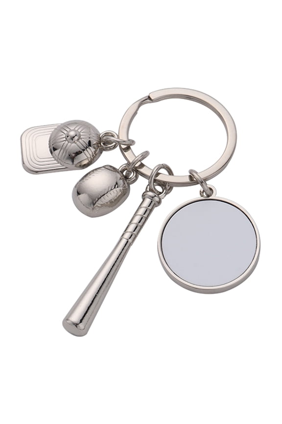 Novel Hockey Hat Thermal Transfer Keychain Accessories Sublimation Keychain Bag Ornaments Gifts