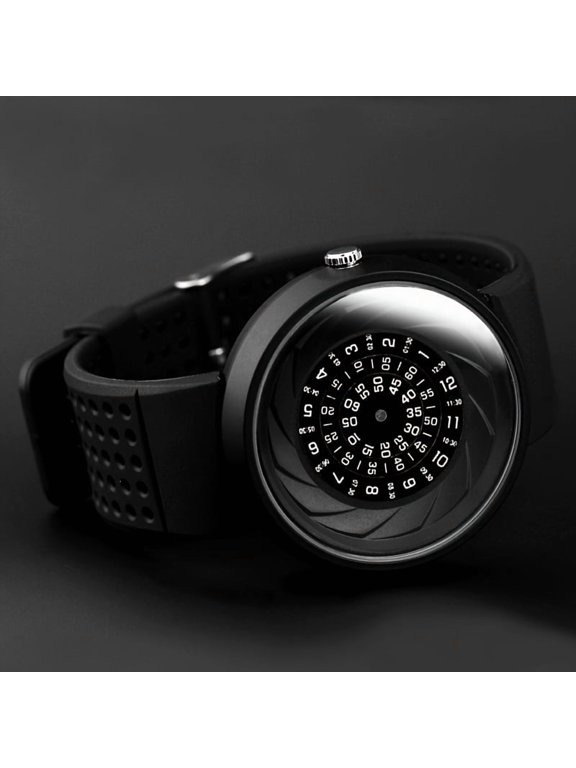 A Novel And Interesting Fashion Watch, an Enigmatic Men'S Sports Watch, a Concept Wristwatch with a Password Dial, Comes with an Extra Strap And Tools.