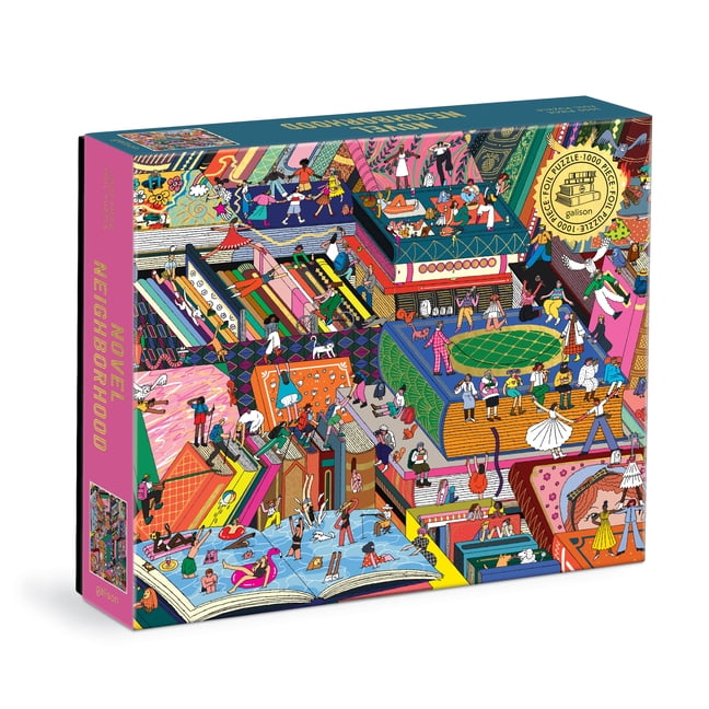 Novel Neighborhood 1000 Piece Multicolor Foil Puzzle