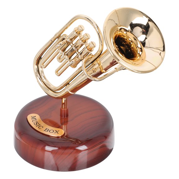 GETAJGHSD Music Box Golden Plastic 1Pcs 6.7x3.9in