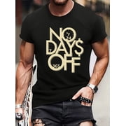 Novel Short-Sleeve Round-Neck T-Shirt for Men with a 3D Letter Style Pattern, Casual Summer Top for Men, Everyday MenS Clothing, Easy T-Shirt for Summer Outdoor Vacations