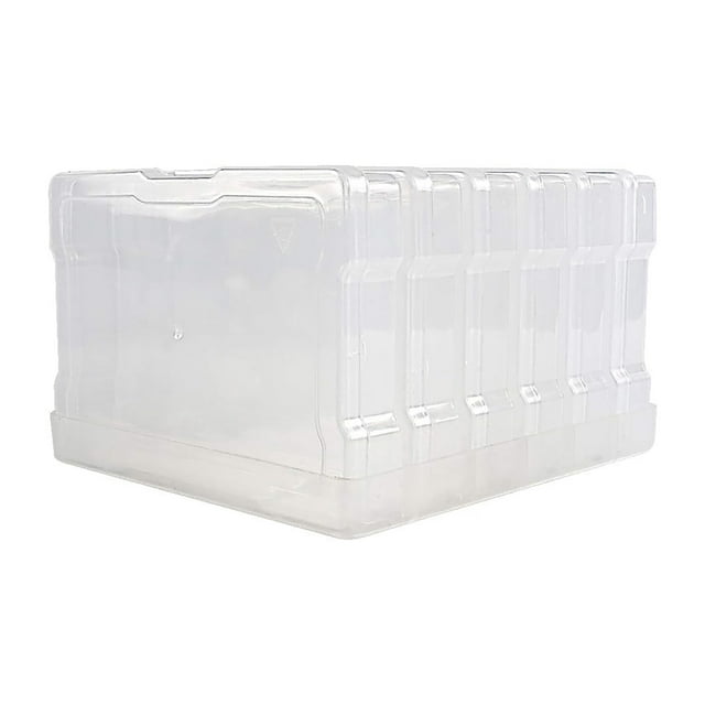 Novelinks 4" x 6" Photo Storage Box with 6 Inner Cases Transparent Photo Storage Box Plastic Box