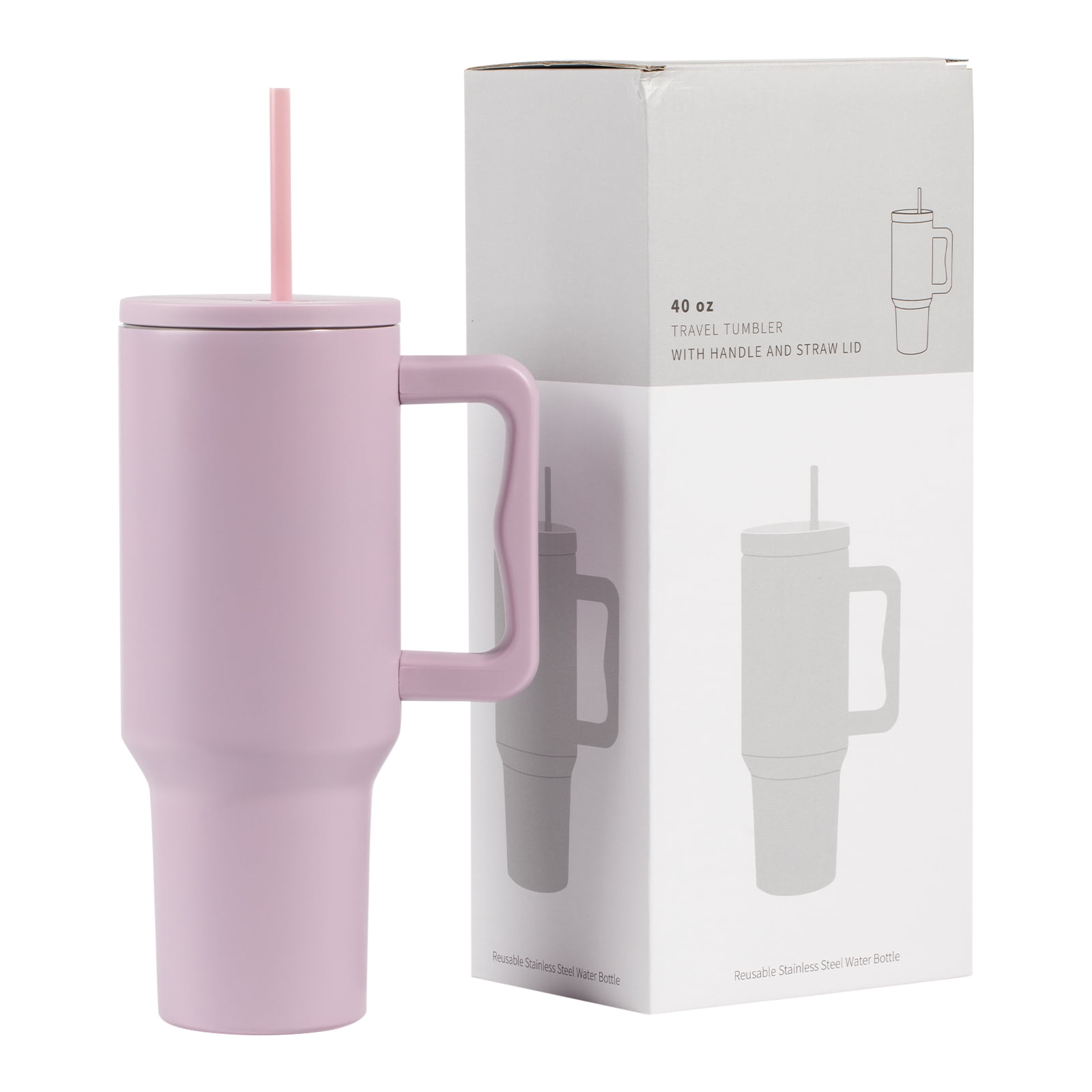 Novelinks 40oz Stainless Steel Vacuum Insulated Tumbler Reusable Leak(02)