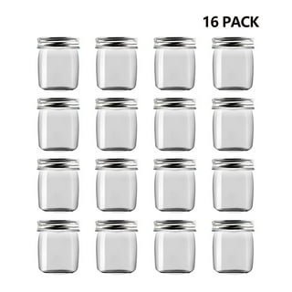 AAOMASSR 8 Pack 12 Oz Clear Plastic Jars with Lids, Slime Containers for  Kids DIY Crafts
