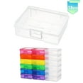 thumbnail image 1 of Novelinks Stackable Plastic Storage Box Containers Hobby Art Craft Organizer Rectangle Box for Pencil Box Crayon Beads Jewelry, Small(12 Inner Colorful+6 Inner Clear), 1 of 10