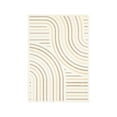 thumbnail image 1 of Novelle Home Functional Style Cream Beige Curves Rug, 1 of 10