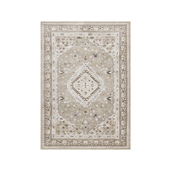 Novelle Home Layla Elegant Traditional Beige Area Rug
