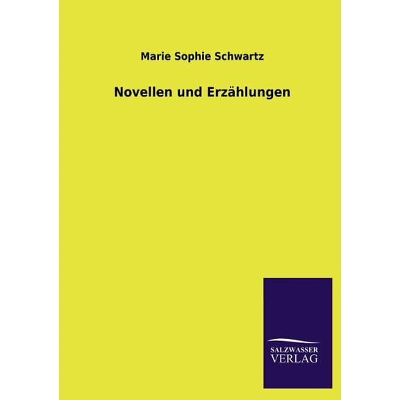 Novellen Und Erzahlungen (Paperback)