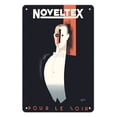 thumbnail image 1 of Noveltex - Tuxedo Shirts For the Evening (Pour Le Soir) - Vintage Advertising Poster by Sepo c.1935 - 8 x 12 inch Vintage Metal Tin Sign, 1 of 4
