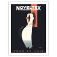 thumbnail image 1 of Noveltex - Tuxedo Shirts For the Evening (Pour Le Soir) - Vintage Advertising Poster by Sepo c.1935 - Fine Art Matte Paper Print (Unframed) 24x32in, 1 of 4