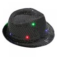 thumbnail image 1 of Novelties LED Light Up Sequin Jazz Party Hat, 1 of 5