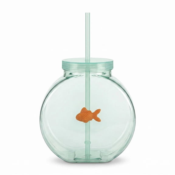 Novelty 1200ml Large Capacity Water Bottle, Creative Ocean-Themed Cup with Straw for Parties, Kids' Birthdays & Daily Hydration - Cold Drinks Only