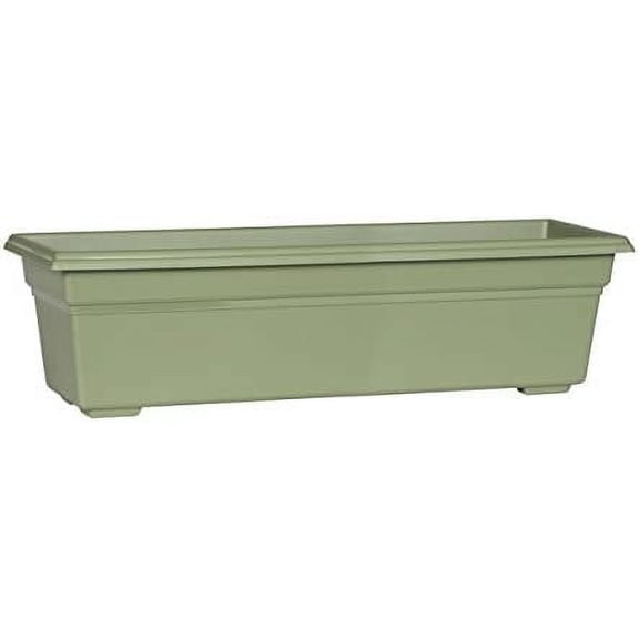 Novelty 16240 Countryside Flower Box Planter, 24-Inch, Sage