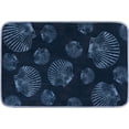 thumbnail image 1 of Novelty 2x3 Area Rug (2' x 3') Shell Navy, Steel Blue Indoor Scatter Easy to Clean, 1 of 4