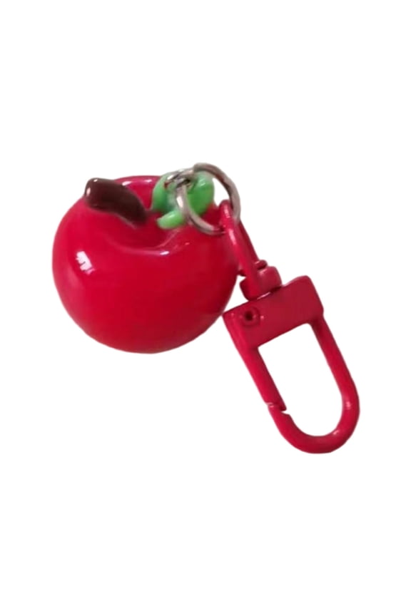 Novelty 3D Apples Key Ring Resin Construction Long Lasting Wear Resistance
