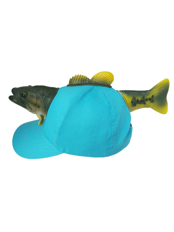 Novelty 3D Fish Hat for Parent Child Funny Fish Baseball Hat for Birthday Party Creative Theme Party Hat Headwear