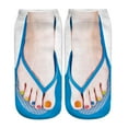 thumbnail image 1 of Novelty 3D Flip Flop Socks Funny Sock Summer Design Stocking Gifts U9K8, 1 of 7