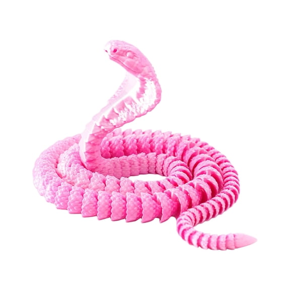Novelty 3D Printing Animal Flexible Joint Home Desk Decoration Toy for Administrative Spaces and Bustling, 55cm, Black