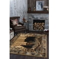 thumbnail image 1 of Novelty 4x6 Area Rug (3'11'' x 5'3'') Lodge Beige, Brown Indoor Rectangle Easy to Clean, 1 of 9