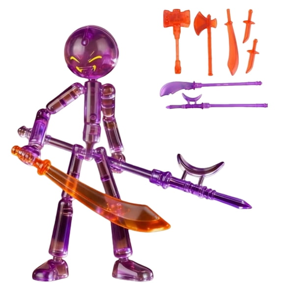 Novelty Action Figure Stickman Assembled Robot Movable 3D Printing Mannequin Multi-Jointed Stickman (Only 1 Stickman)