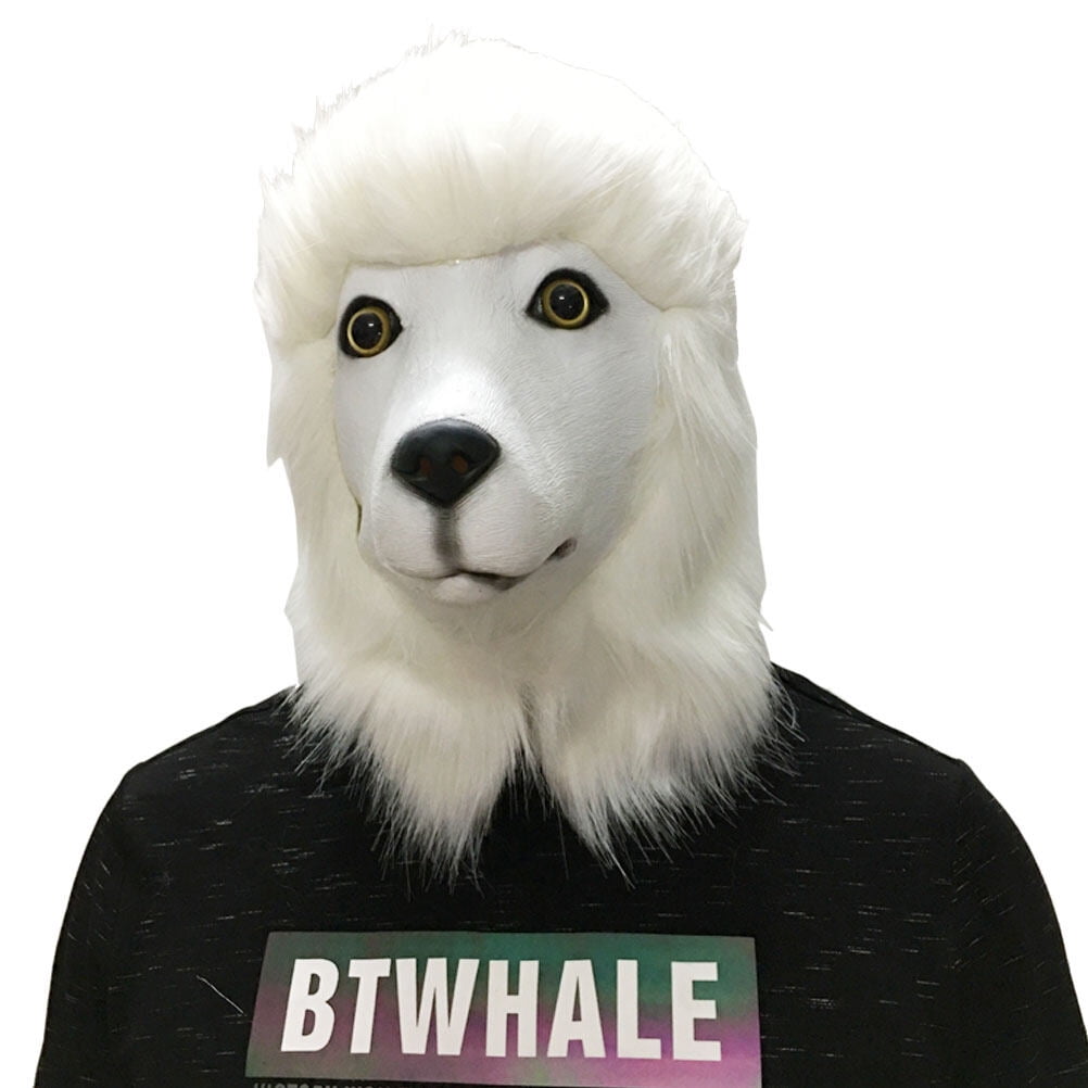 Novelty Animal Head Mask Halloween Underdog Costume Party Latex Dog