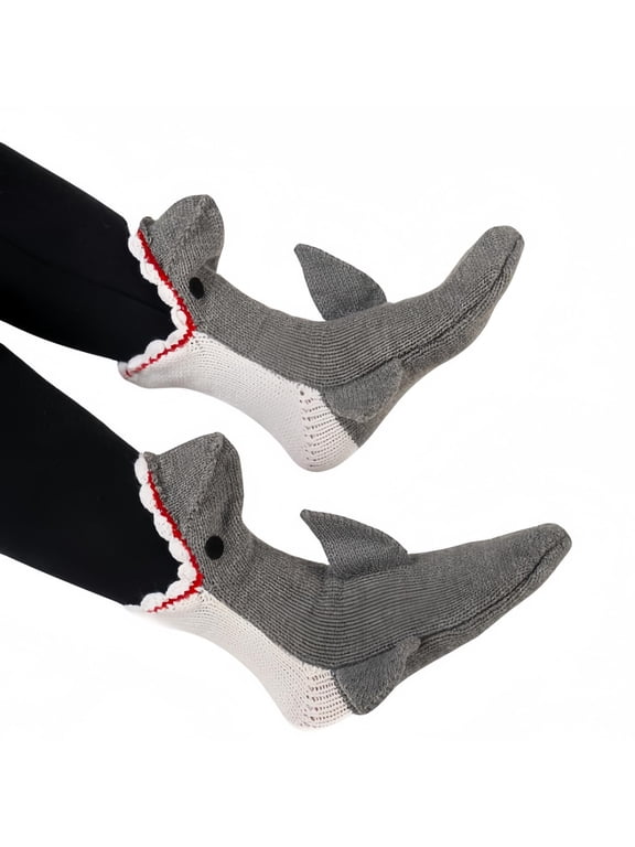 Novelty Animal Socks Knit Shark Dinosaur Alligator Croc Sock for Christmas Gifts Creative Home Warm