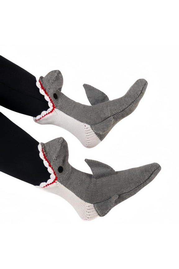 Novelty Animal Socks Knit Shark Dinosaur Alligator Croc Sock for Christmas Gifts Creative Home Warm