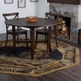 thumbnail image 1 of Novelty Area Rug (5'3'' Octagon) Lodge Beige, Brown Indoor Octagon Easy to Clean, 1 of 5
