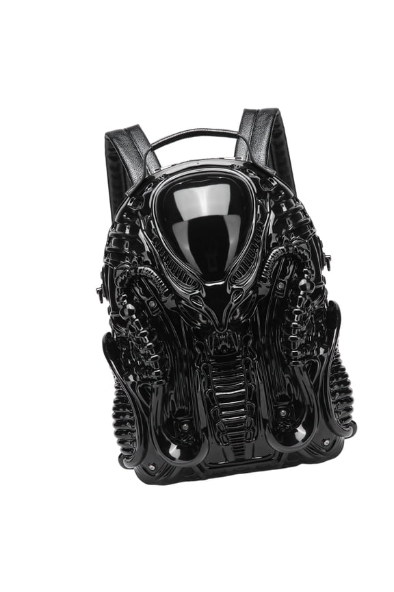 Novelty Backpack Halloween Travel Backpack 3D Xenomorph Shaped Backpack Casual Daypacks Cool Predalien Handbag for Daily