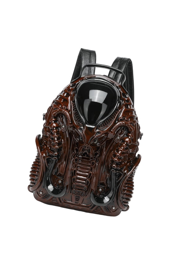Novelty Backpack Halloween Travel Backpack 3D Xenomorph Shaped Backpack Casual Daypacks Cool Predalien Handbag for Daily