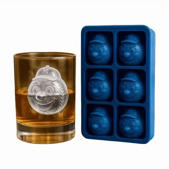Novelty Baseball Ice Mold - Fun Silicone Ice Tray for Whiskey and Cocktail Lovers