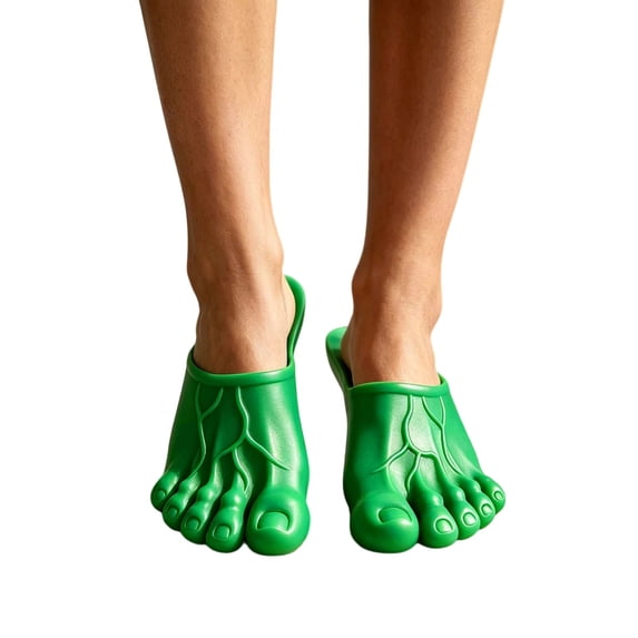 Novelty Big Toe Slippers, Funny Giant Foot Shape Slide Sandals, One ...