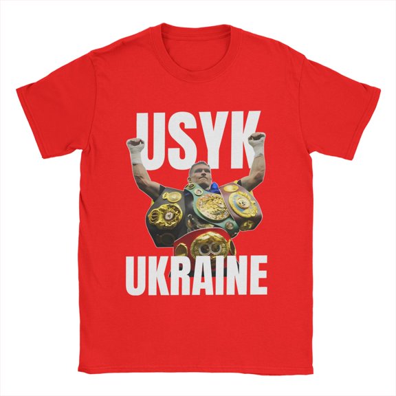 Novelty Boxing King T-Shirts Men Women Cotton Boxer Tee Shirt Summer Clothes Vintage Clothing, 90S Clothing, Gift For Women RED