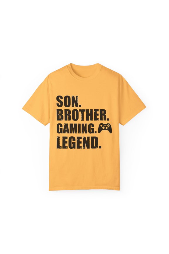 Novelty Brother Gaming Competing Computer Role Playing Games Hilarious Competition Mobile Game Player Leisure Unisex Garment-Dyed T-shirt