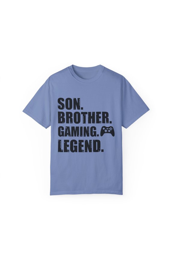 Novelty Brother Gaming Competing Computer Role Playing Games Hilarious Competition Mobile Game Player Leisure Unisex Garment-Dyed T-shirt
