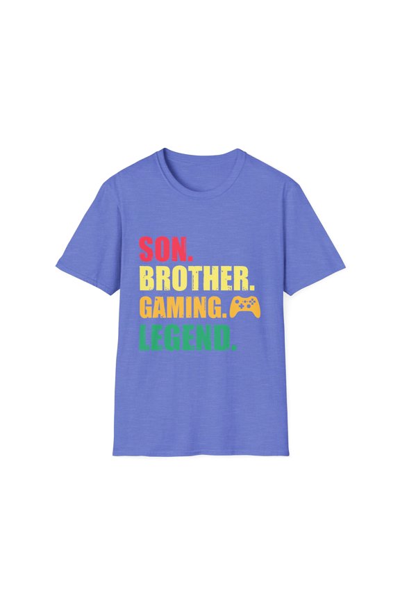Novelty Brother Gaming Competing Computer Role Playing Games Hilarious Competition Mobile Game Player Leisure Unisex Softstyle T-Shirt