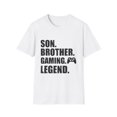 thumbnail image 1 of Novelty Brother Gaming Competing Computer Role Playing Games Hilarious Competition Mobile Game Player Leisure Unisex Softstyle T-Shirt, 1 of 4