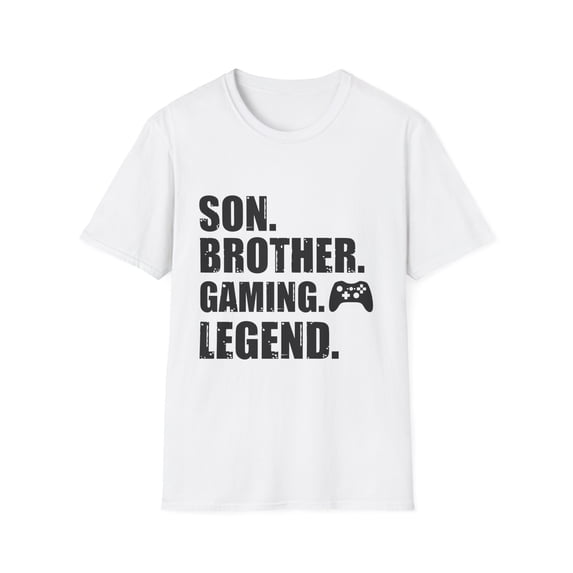 Novelty Brother Gaming Competing Computer Role Playing Games Hilarious Competition Mobile Game Player Leisure Unisex Softstyle T-Shirt