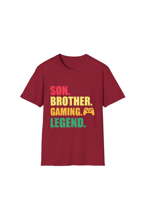 Novelty Brother Gaming Competing Computer Role Playing Games Hilarious Competition Mobile Game Player Leisure Unisex Softstyle T-Shirt