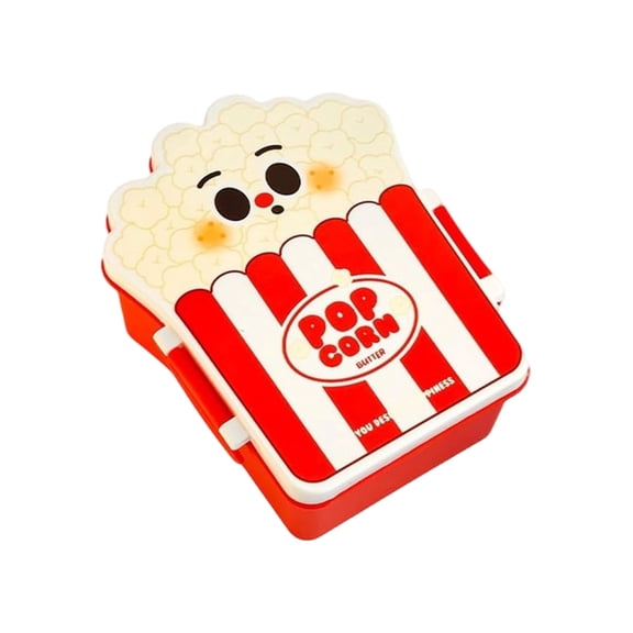 Novelty Burger & Fry Design Food Storage Box, Airtight Reusable Lunch Bento Box, Portable Fresh Container for Sandwich, Salad and Office On-the-Go Meals