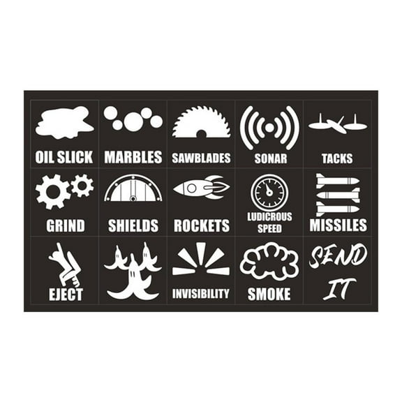 Novelty Car Button Decorative Sticker Car Button Stickers Dashboard Decals Decorations Label J7Y8 Console For Car