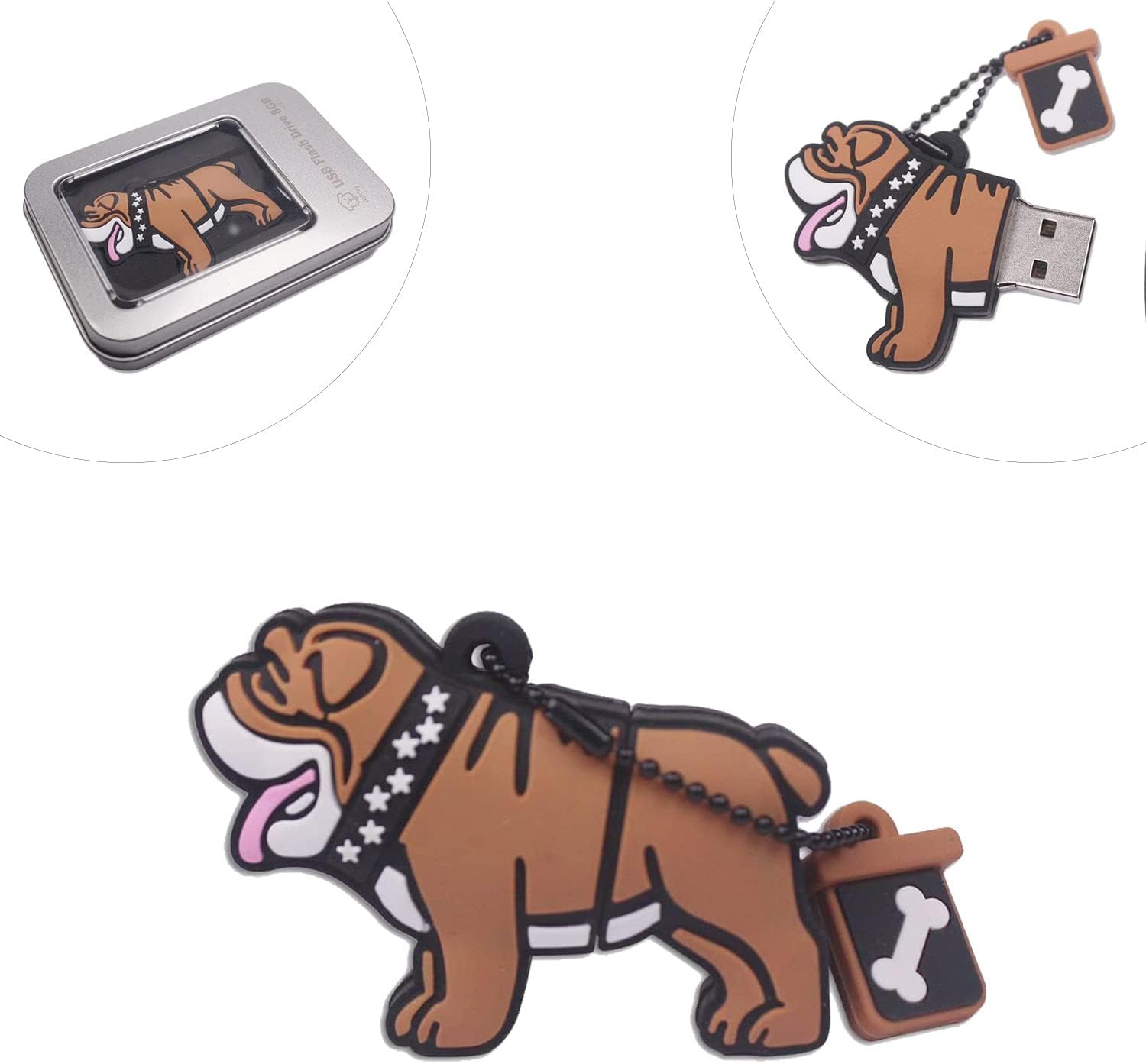Novelty Cartoon Dog 8Gb Usb Memory Stick Thumb Drive With Gift Box