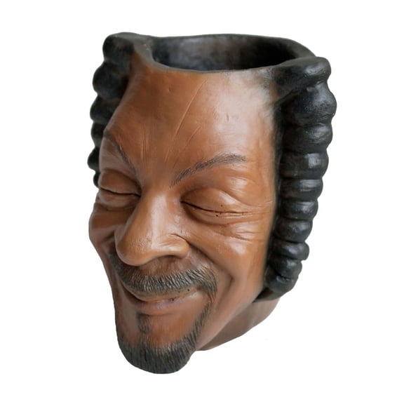 Novelty Ceramic Face Mug Handmade Sculpted Head Shaped Cup Unique Pottery Drinkware for Home Office Decor